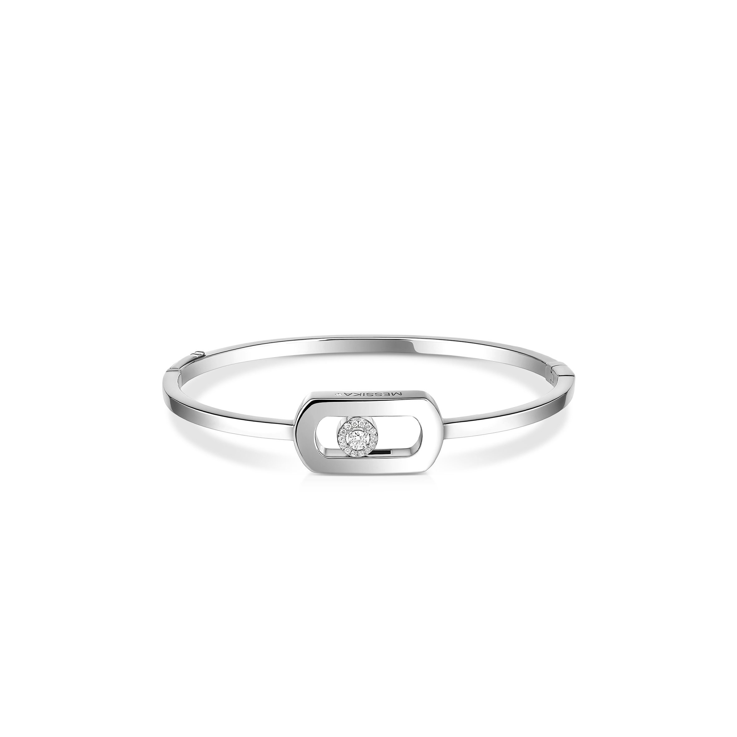 Mes1kaa so move bangle white gold d1am0nd bracelet 13757-wg